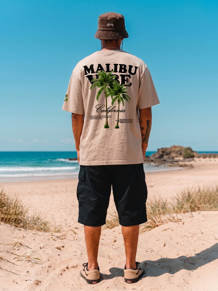 Malibu Men Printed Oversized T-Shirt