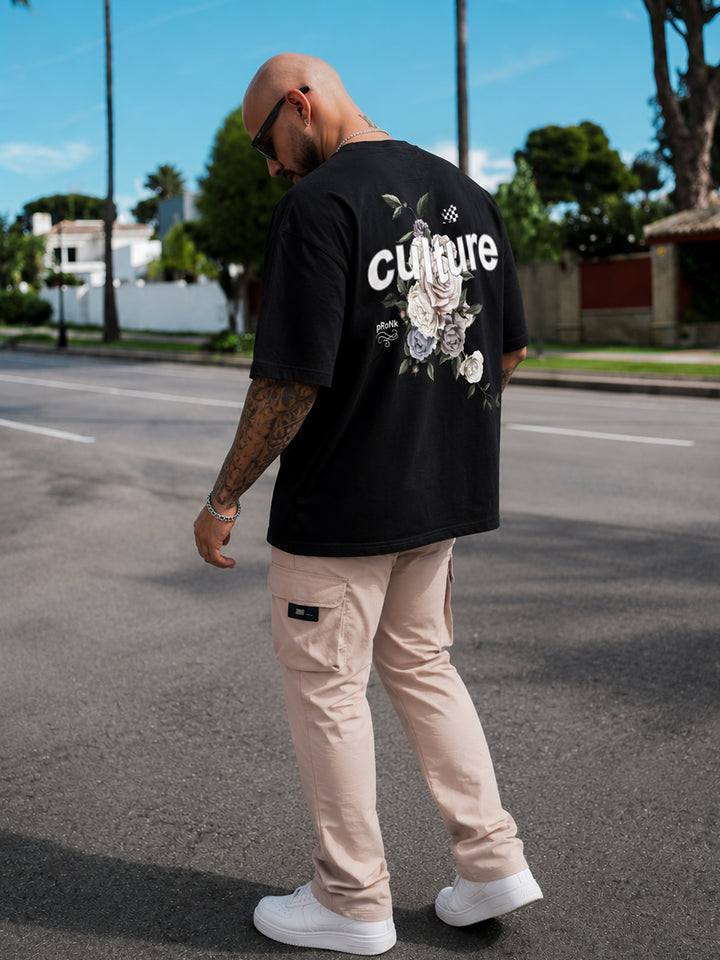 CULTURE Men Printed Oversized T-Shirt
