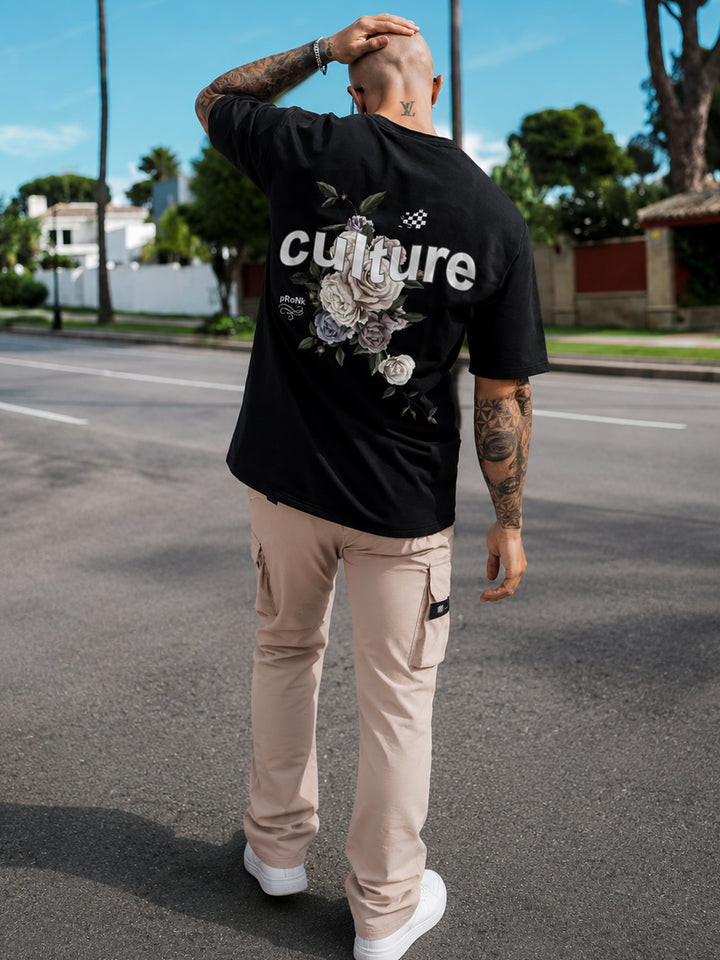 CULTURE Men Printed Oversized T-Shirt