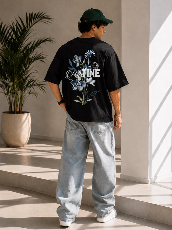 PRISTINE Men Printed Oversized T-Shirt