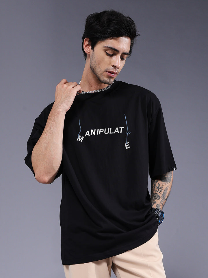 MANIPULATE Men Printed Oversized T-Shirt