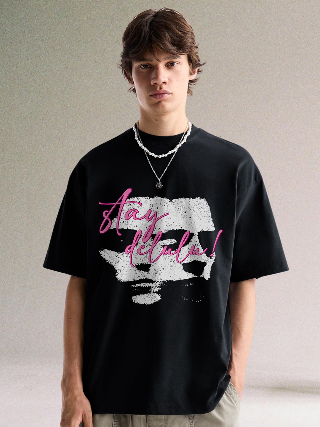 UNREAL Men Printed Oversized T-Shirt