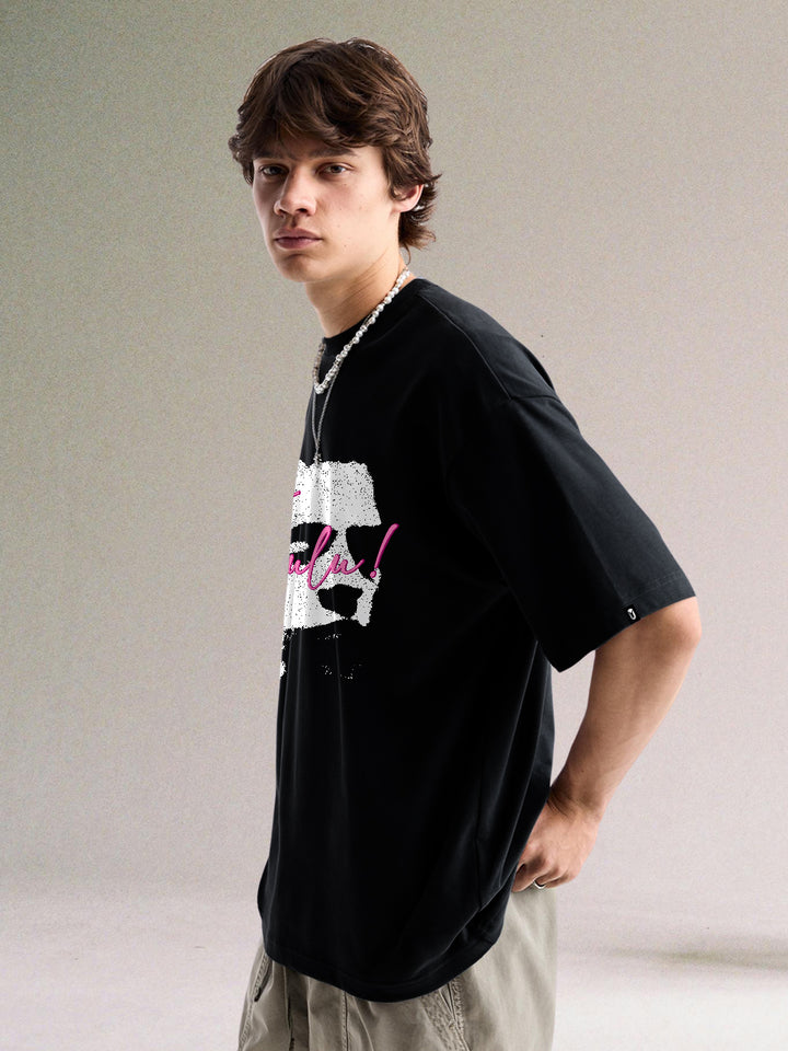 UNREAL Men Printed Oversized T-Shirt