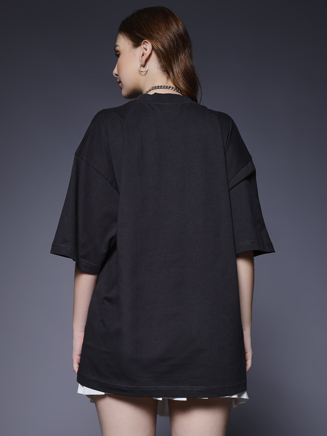 SAVAGE CLUB Women Printed Oversized T-Shirt