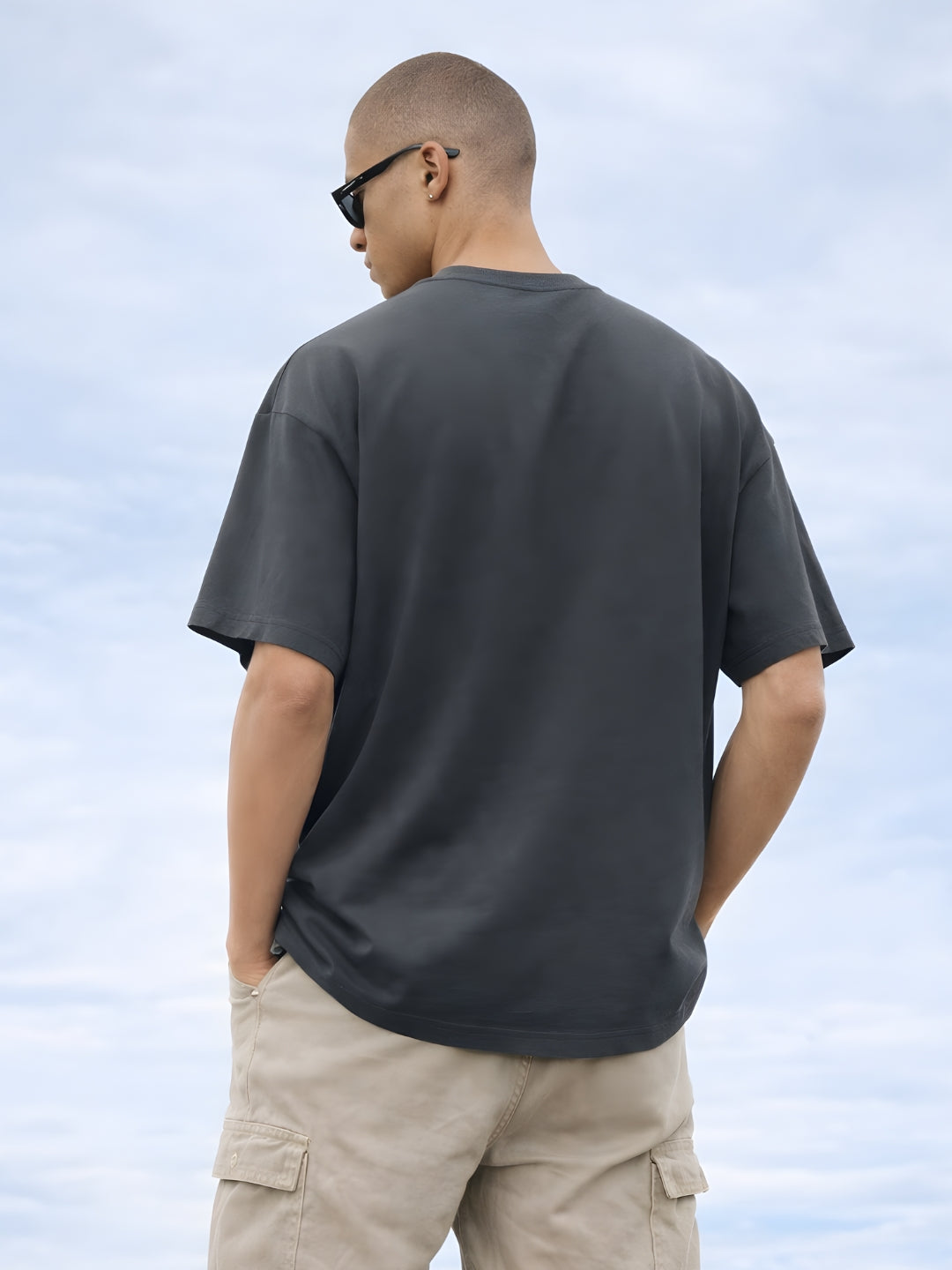 MY FIRST APOCALYPSE Men Printed Oversized T-Shirt