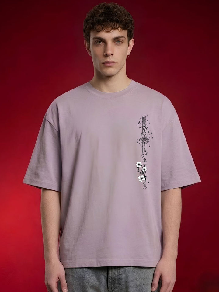 BLOOMING HONOR Men Oversized T-Shirt