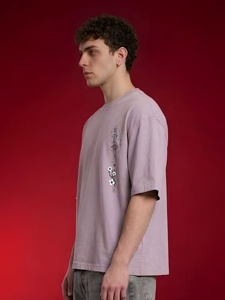BLOOMING HONOR Men Oversized T-Shirt