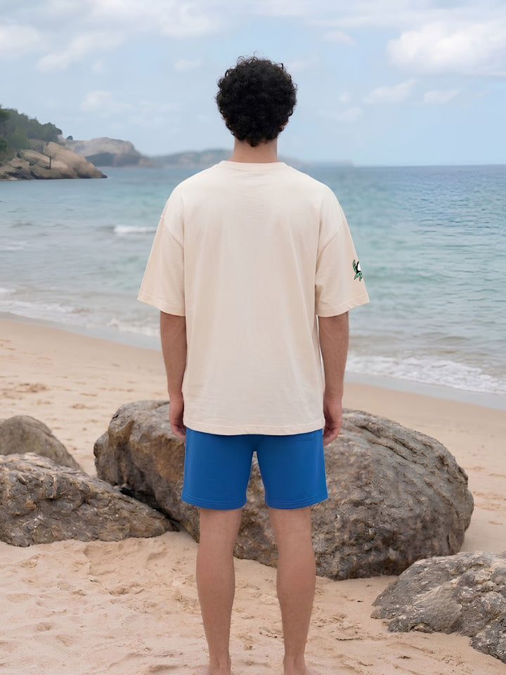 Emerald Toucan Men Printed Oversized T-Shirt