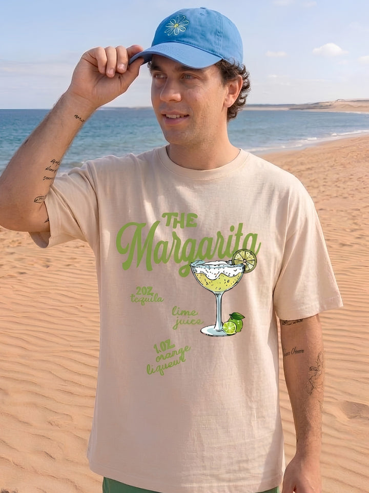 The Margarita Men Printed Oversized T-Shirt