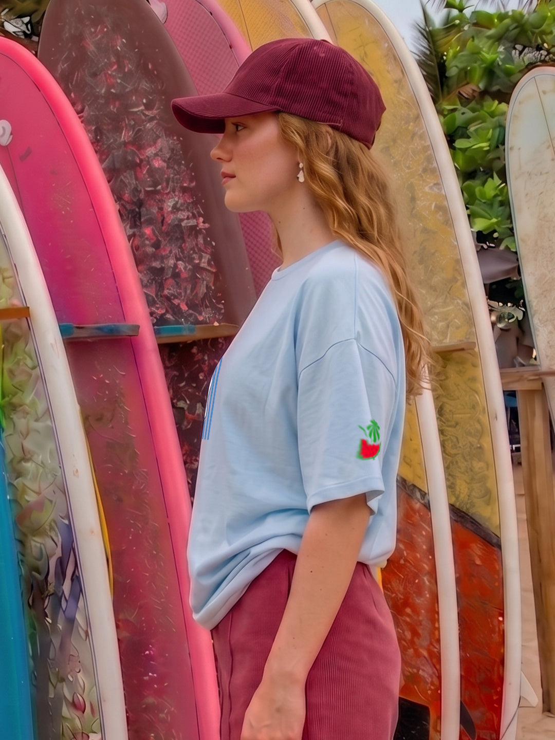 Dolce Vita Women Printed Oversized T-Shirt