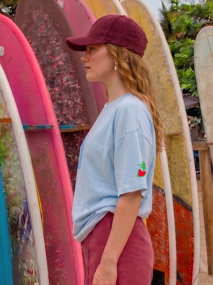 Dolce Vita Women Printed Oversized T-Shirt