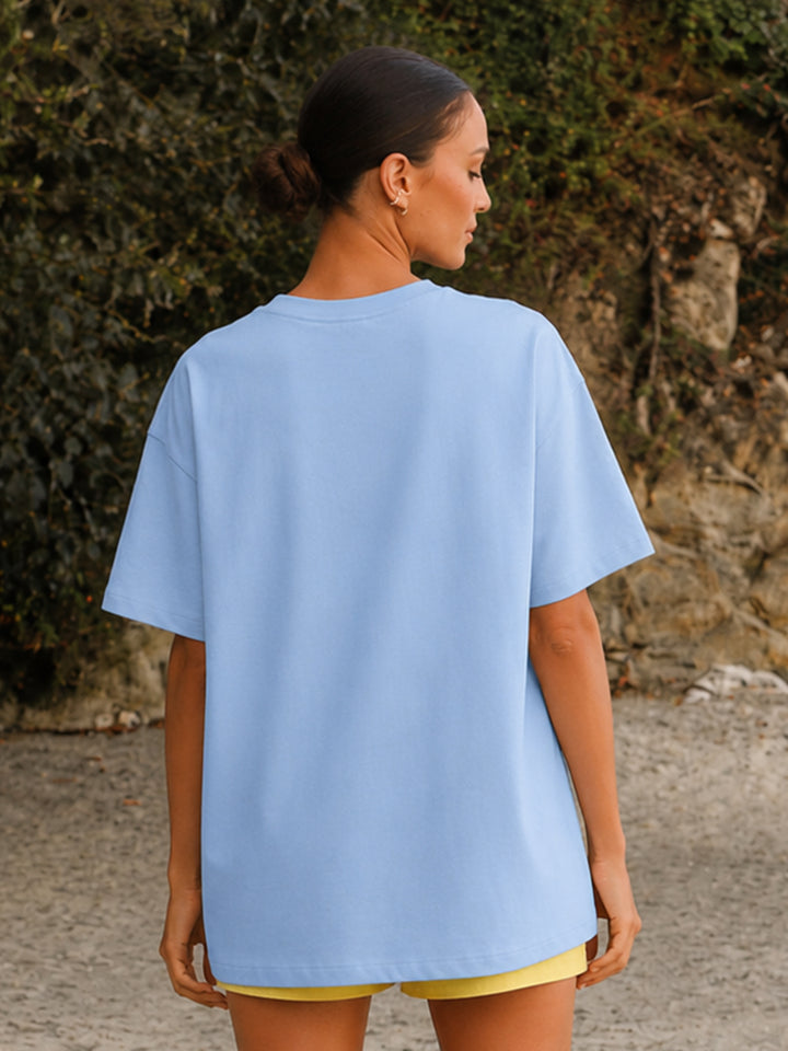 Amalfi Coast Women Printed Oversized T-Shirt