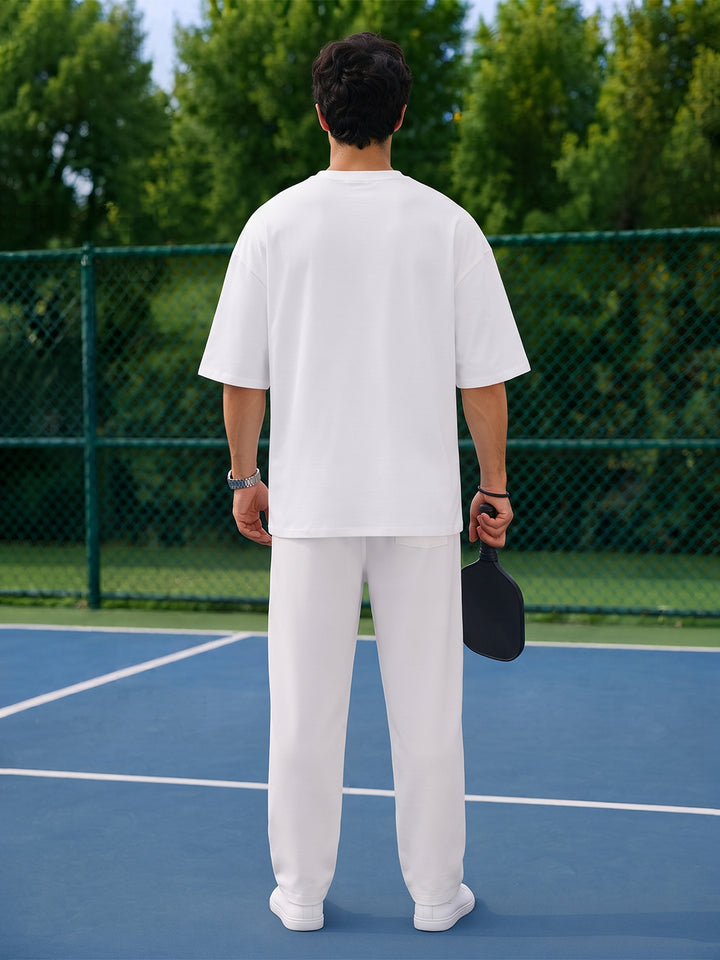 PICKLEBALL  ATHLETIC CLUB Men Printed Oversized T-Shirt