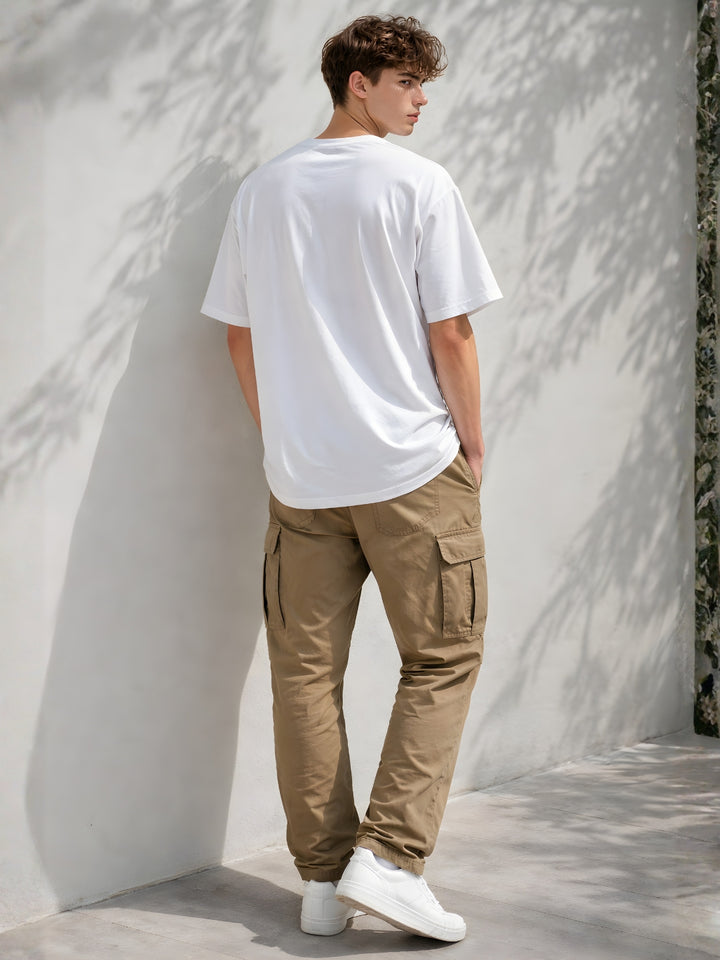 NOOB FOR YOU Men Printed Oversized T-Shirt