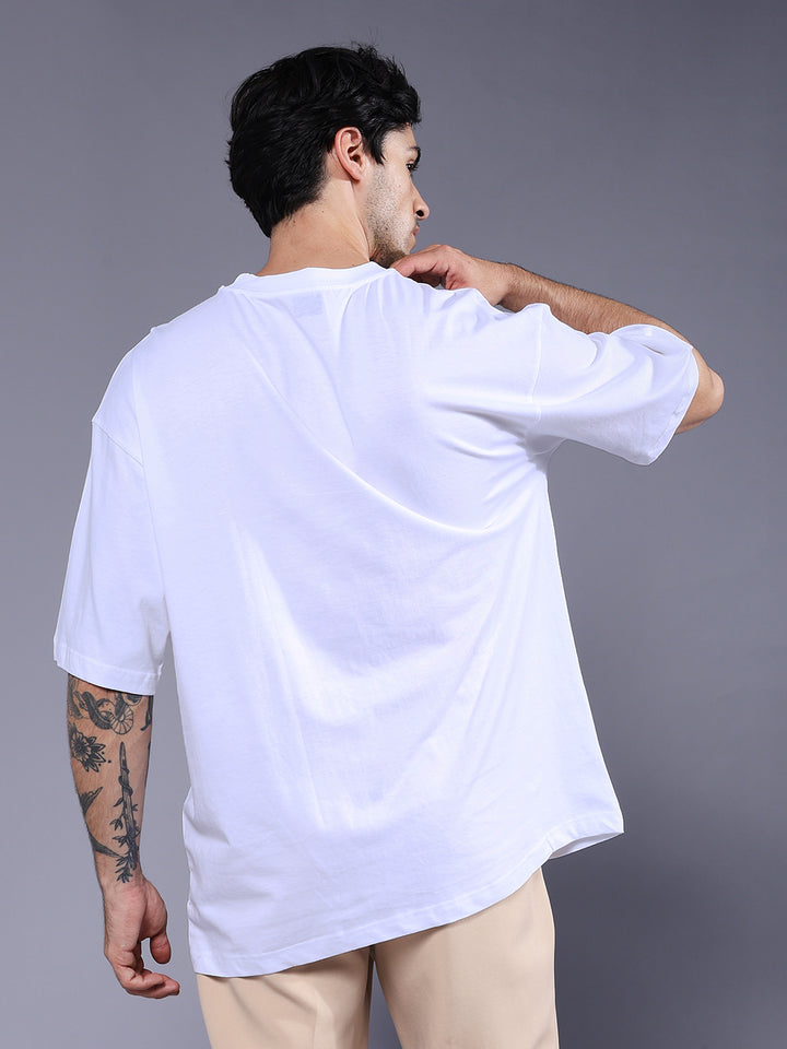 URBAN ICON YOU Men Printed Oversized T-Shirt