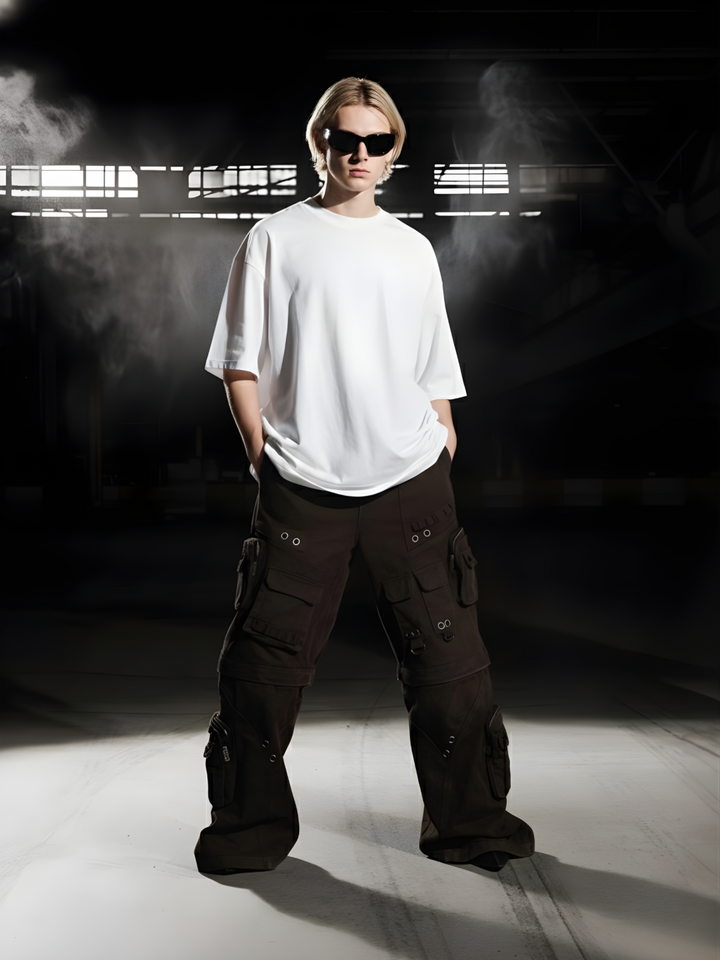 Solid Men Oversized T-Shirt - White