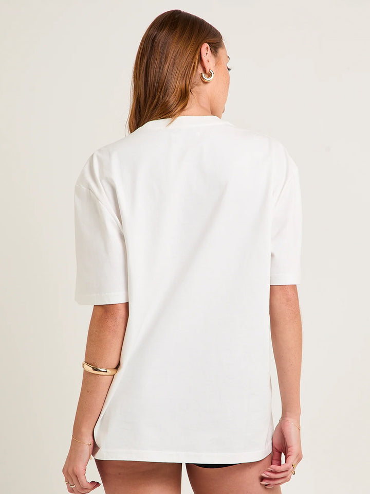 LOS ANGELES Women Graphic Oversized Printed T-Shirt