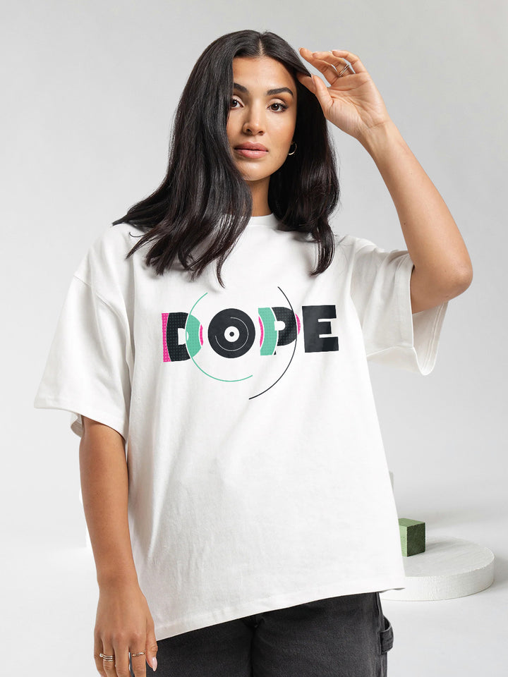 DOPE Women Printed Oversized T-Shirt