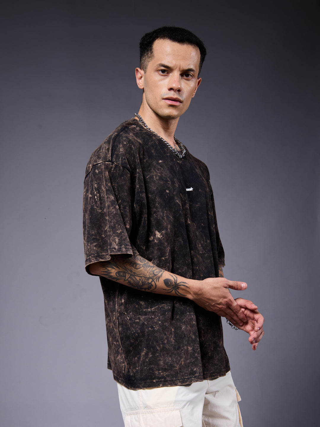 FADED DREAMS Men Retro Wash Oversized T-Shirt