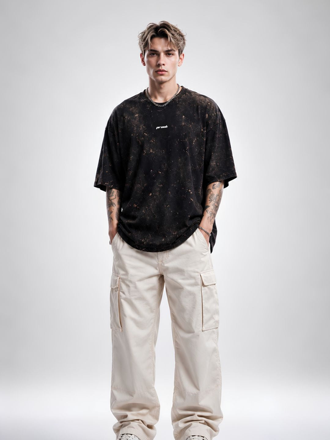 FADED DREAMS Men Retro Wash Oversized T-Shirt