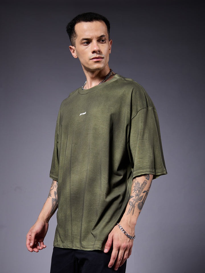 VIPERBLOOM Men Retro Wash Oversized T-Shirt