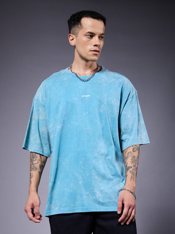 HUSTLER Men Retro Wash Oversized T-Shirt