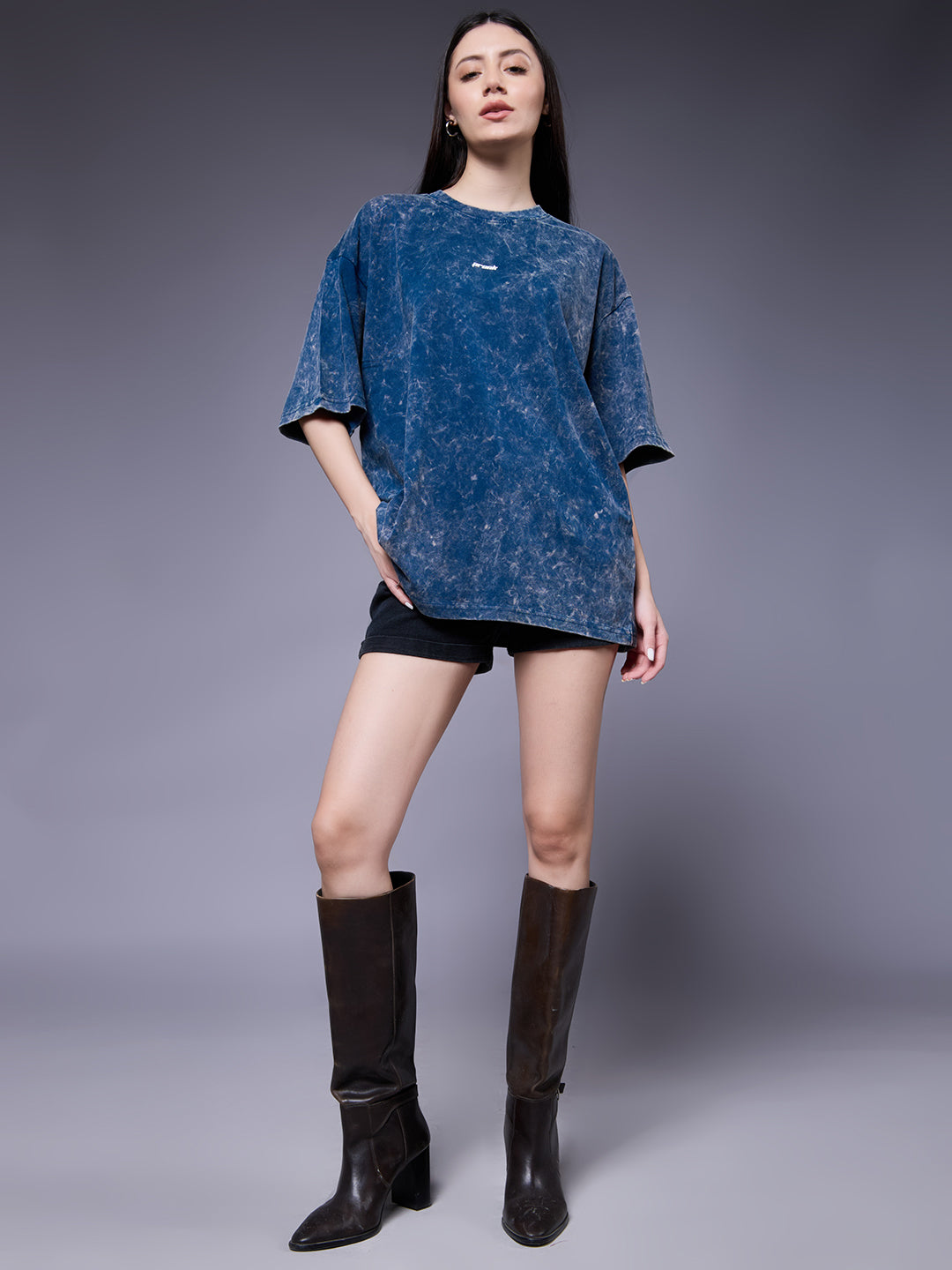 PREDATOR Women Retro Wash Oversized T-Shirt