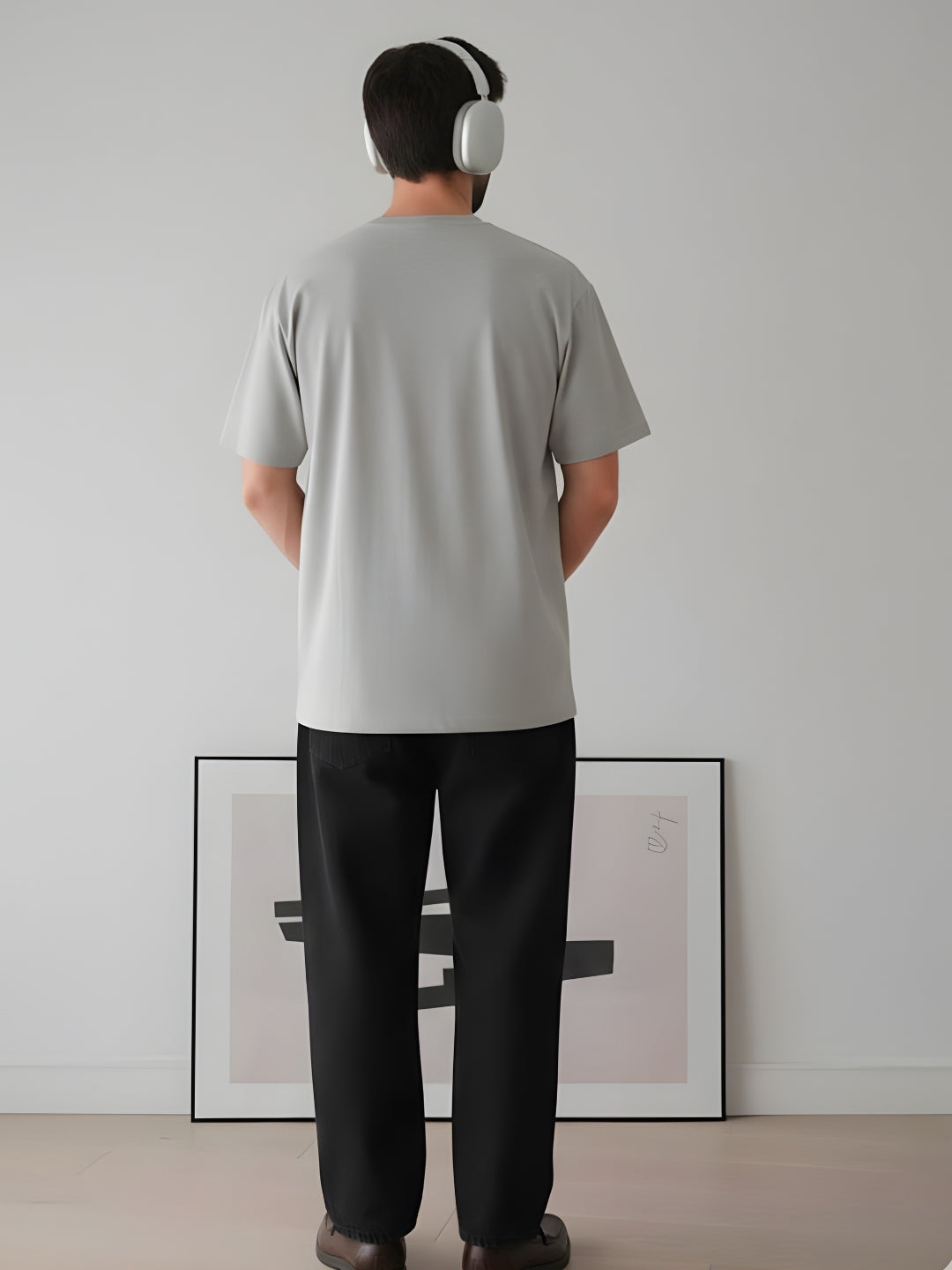 Cargo T-Shirt For Men - Ash Grey