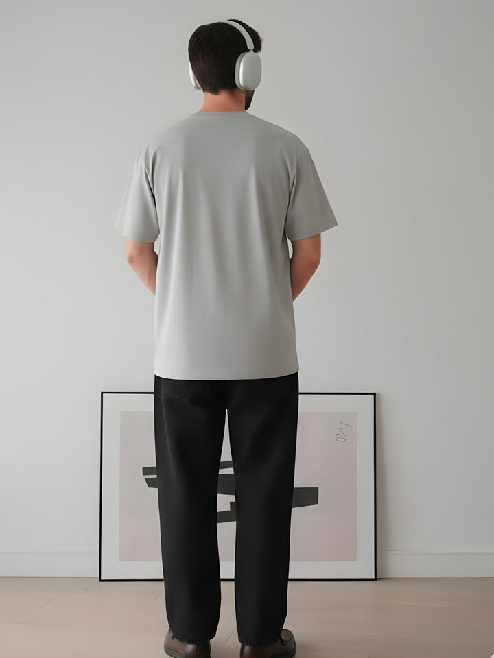 Cargo T-Shirt For Men - Ash Grey