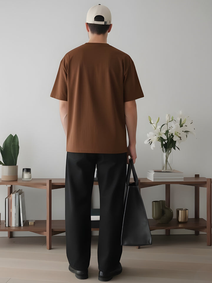 Cargo T-Shirt For Men -Cocoa