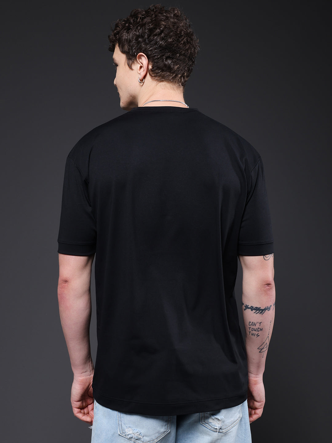 Hamo Men Oversized T-Shirt - Black