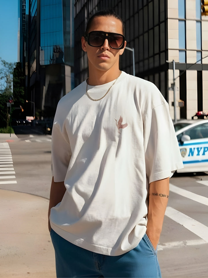 Mandala Roots Puff Printed Men Premium Oversized T-Shirt