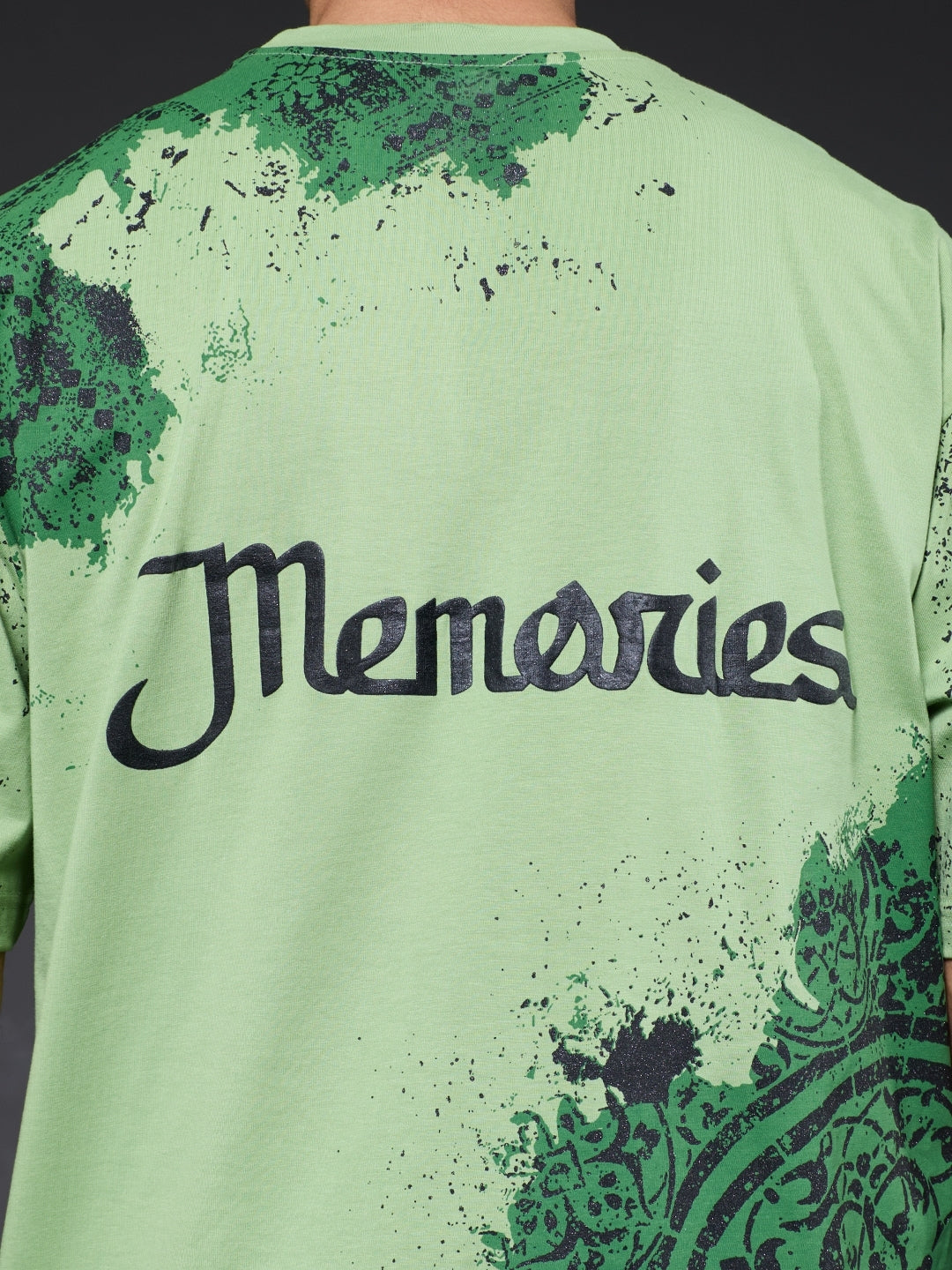 Memories Puff Printed Men Premium Oversized T-Shirt