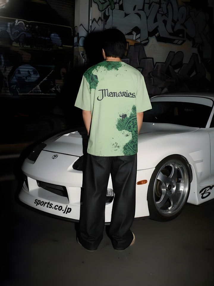 Memories Puff Printed Men Premium Oversized T-Shirt