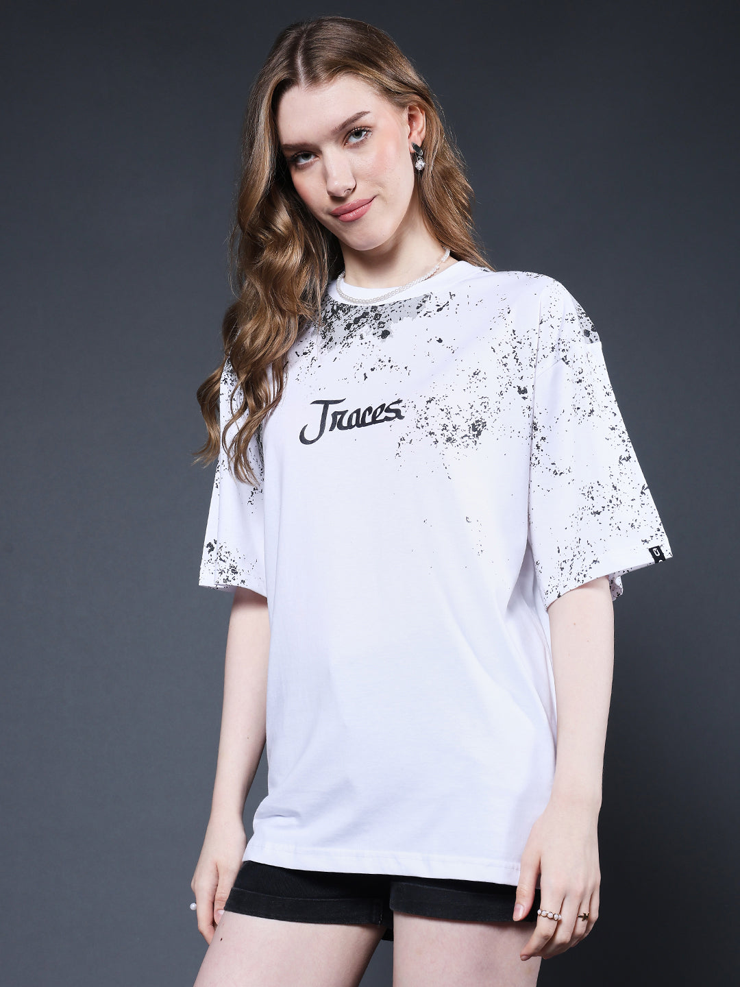 Memories Puff Printed Women Premium Oversized T-Shirt