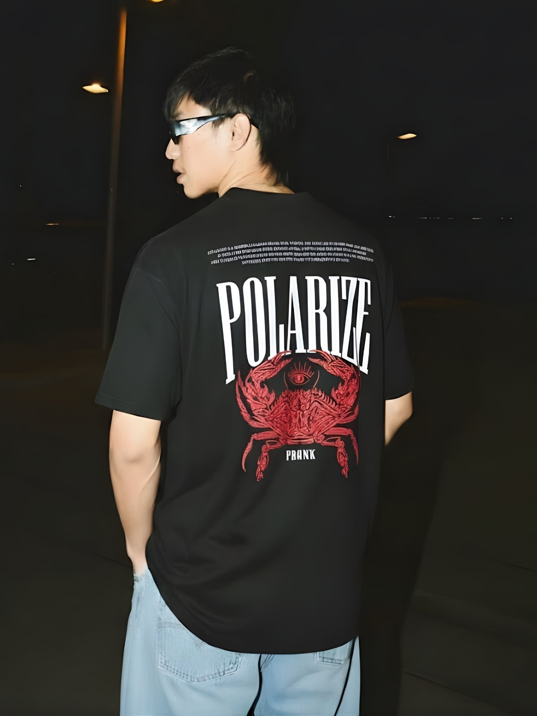Polarize Puff Printed Men Premium Oversized T-Shirt