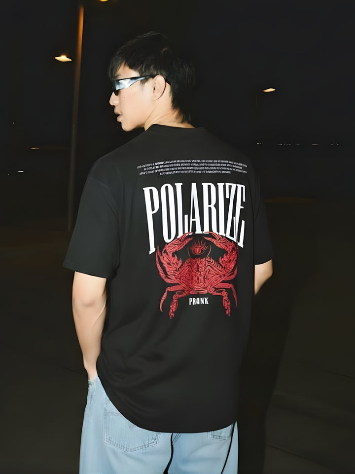 Polarize Puff Printed Men Premium Oversized T-Shirt