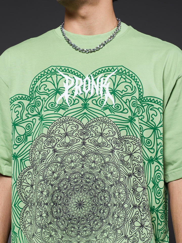 Mandala Roots Men Premium Oversized T-Shirt