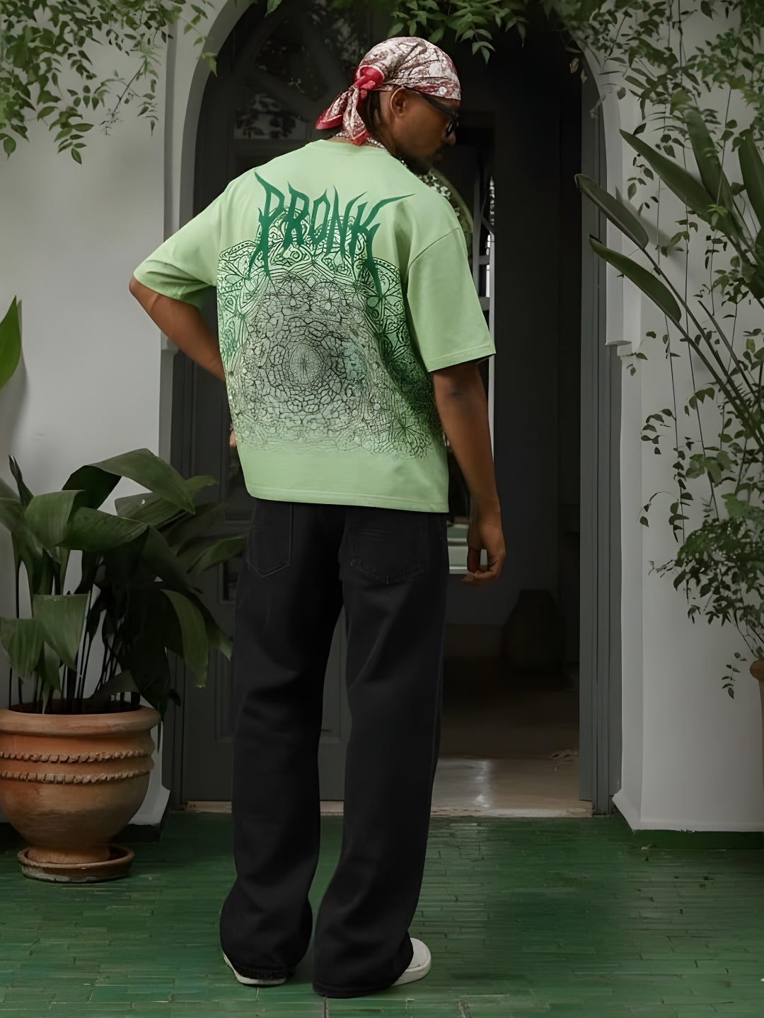 Mandala Roots Men Premium Oversized T-Shirt