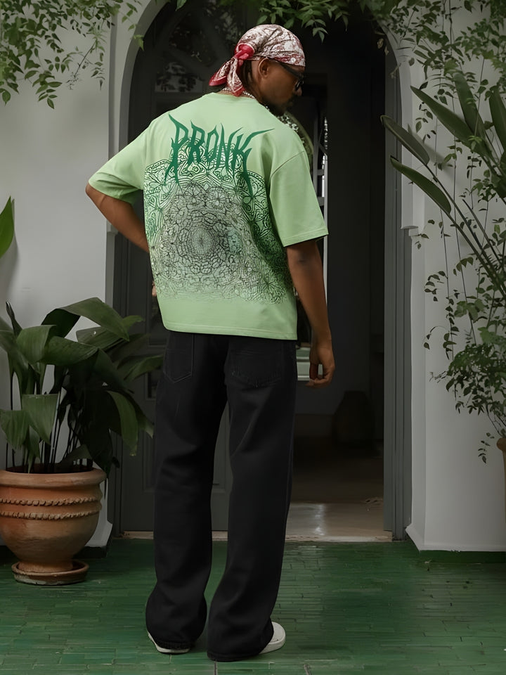 Mandala Roots Men Premium Oversized T-Shirt