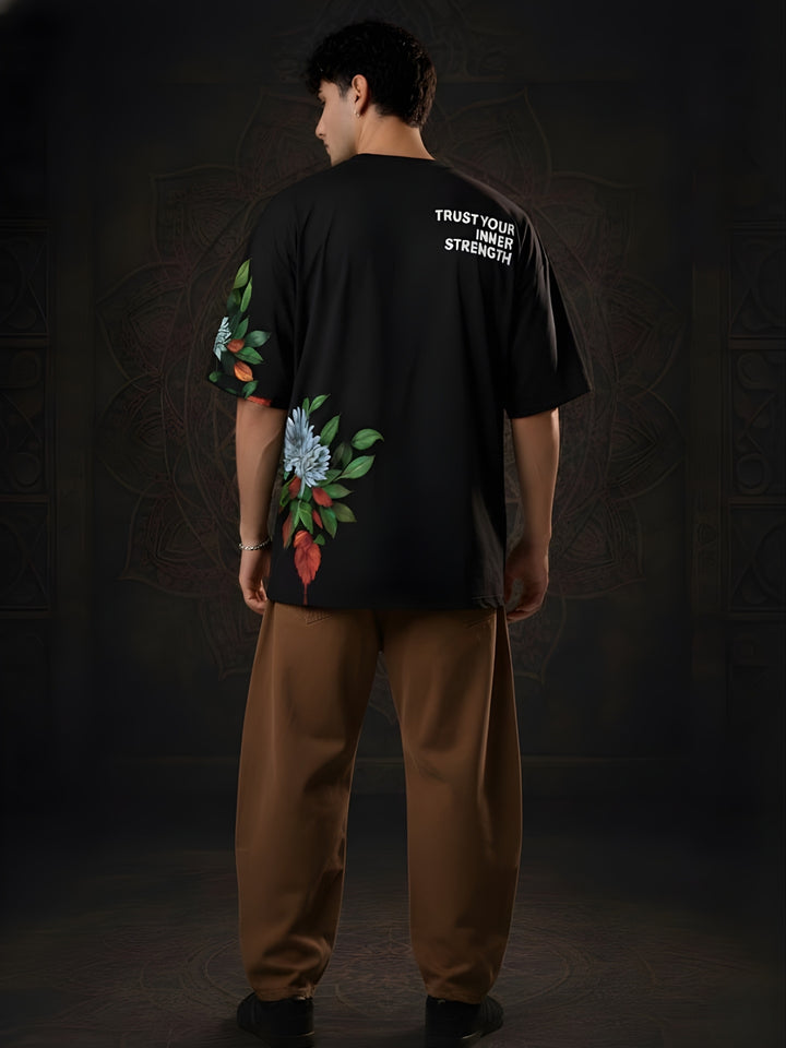 Mandala Roots Men Premium Oversized T-Shirt