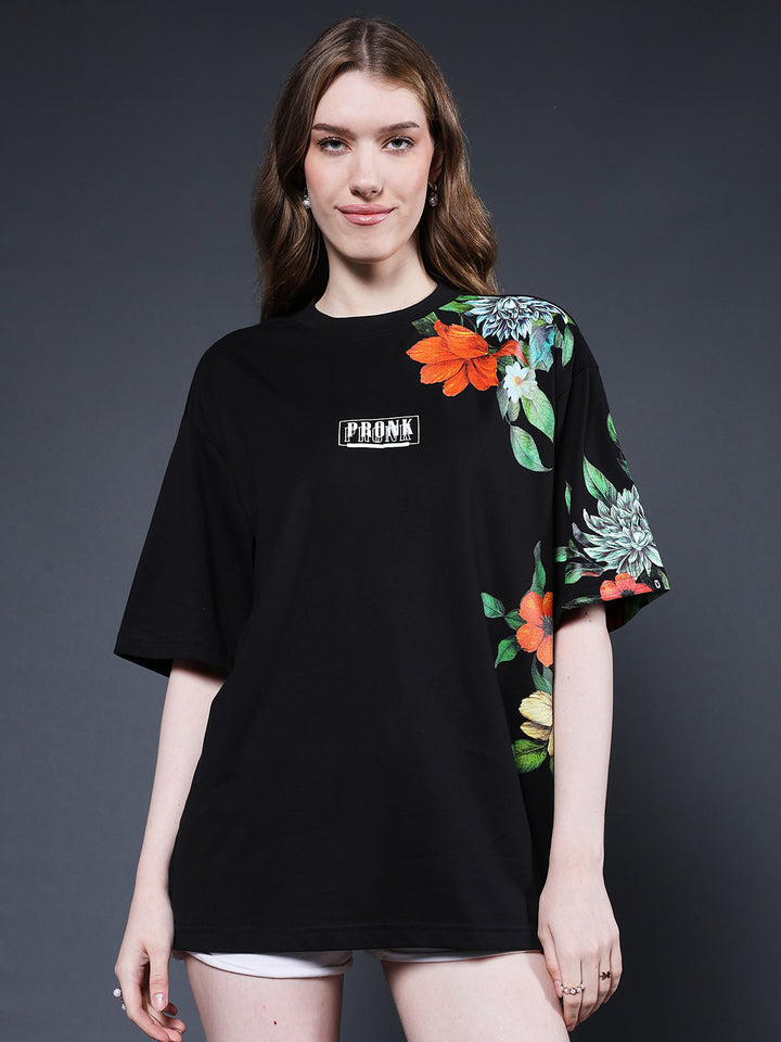 Mandala Roots Women Premium Oversized T-Shirt