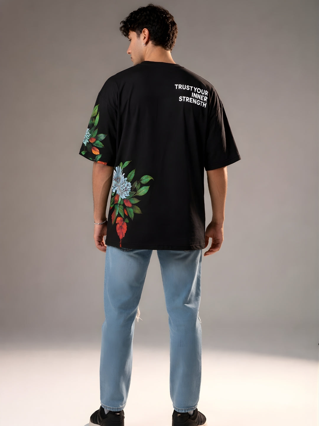 Mandala Roots Men Premium Oversized T-Shirt