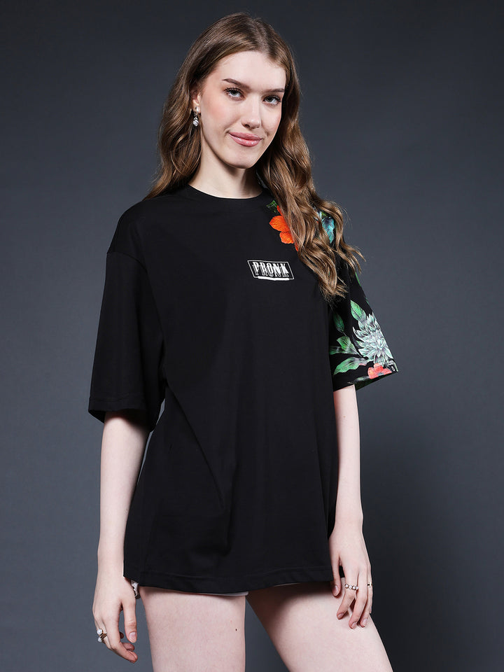 Mandala Roots Women Premium Oversized T-Shirt