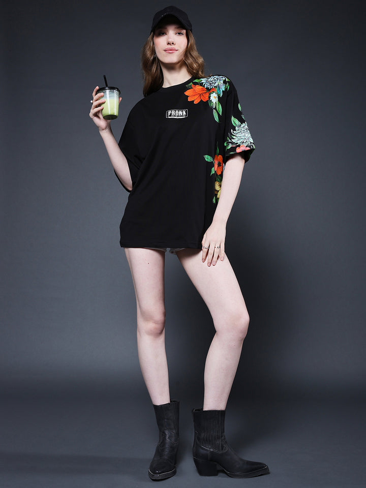 Mandala Roots Women Premium Oversized T-Shirt
