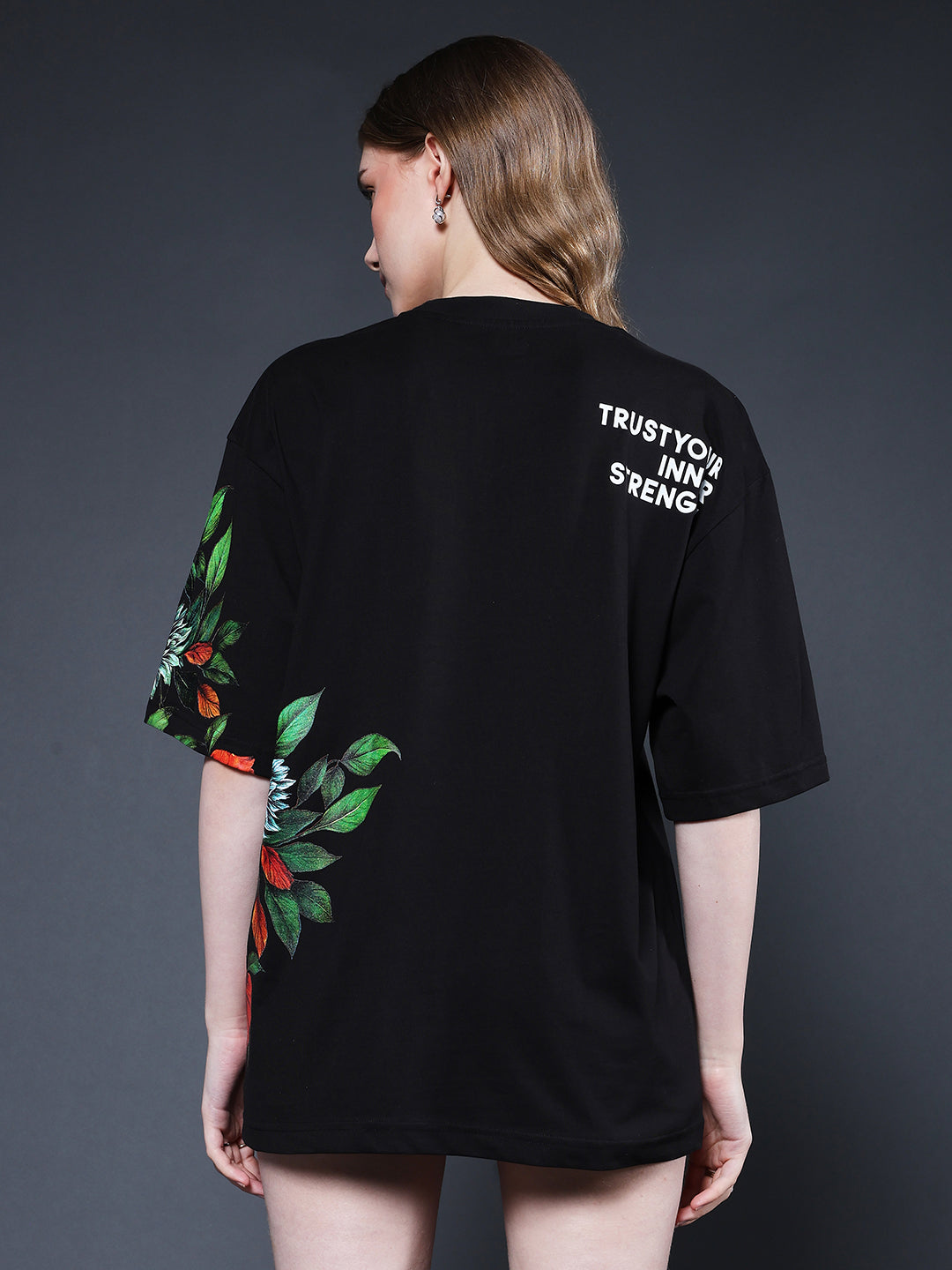 Mandala Roots Women Premium Oversized T-Shirt