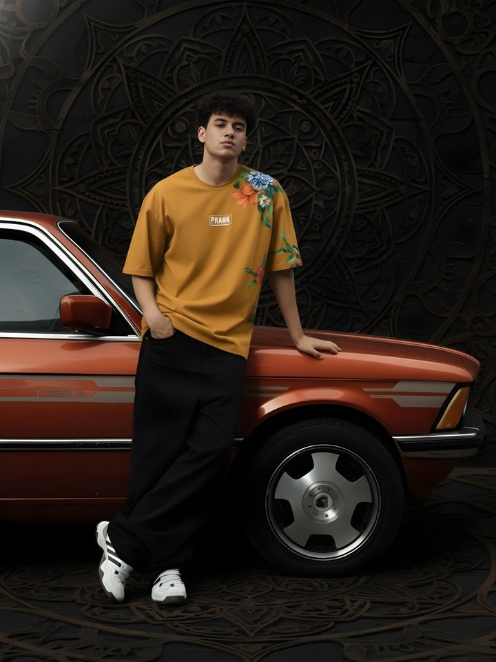 Mandala Roots Men Premium Oversized T-Shirt