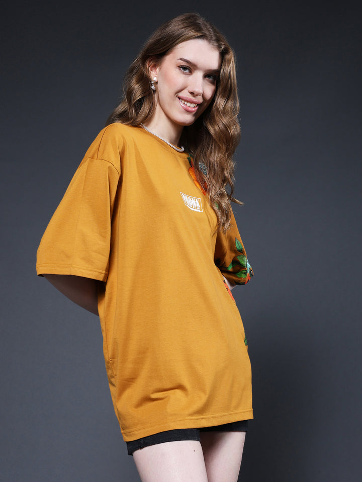 Mandala Roots Women Premium Oversized T-Shirt