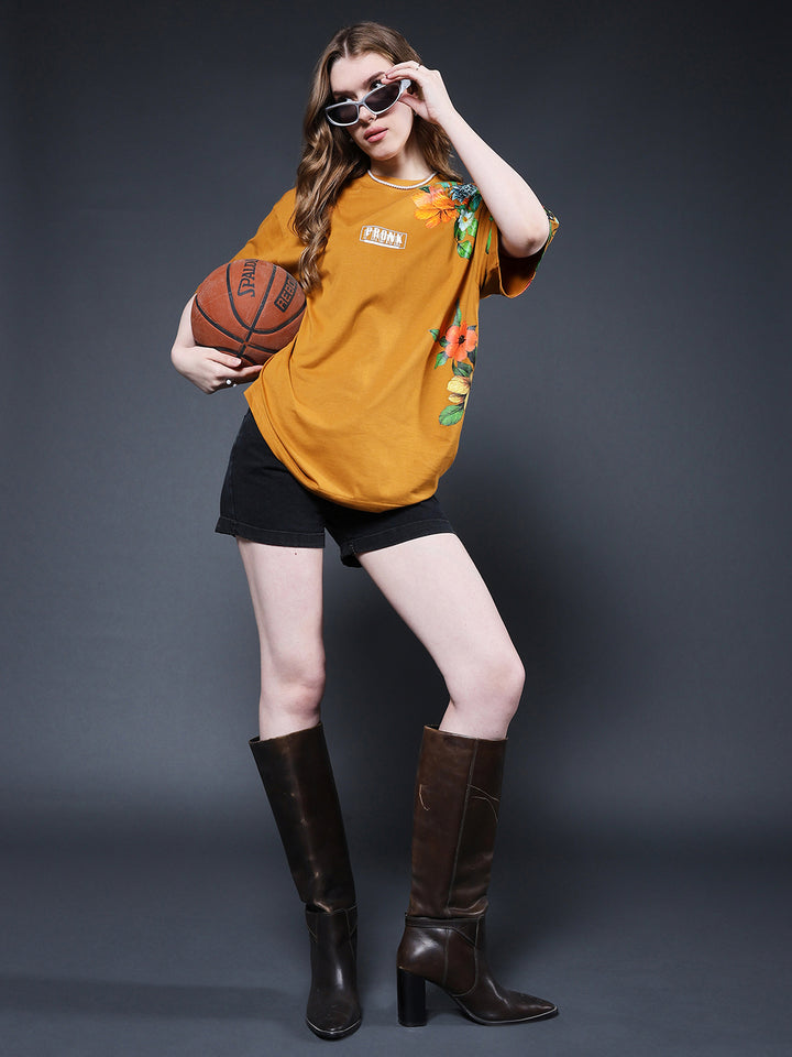 Mandala Roots Women Premium Oversized T-Shirt