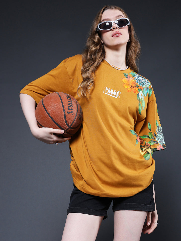 Mandala Roots Women Premium Oversized T-Shirt